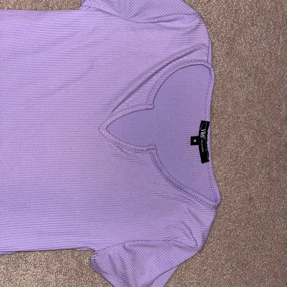 YMI Lavender Short Sleeve Tee